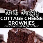 viral fudgy cottage cheese brownies pinterest 2