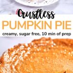 Crustless Pumpkin Pie pinterest 4