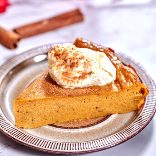 easy crustless pumpkin pie